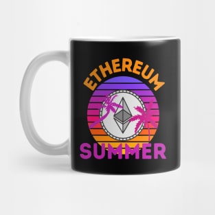 Ethereum Summer Retro Sunset Mug